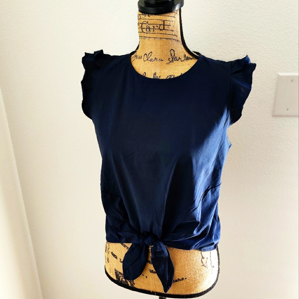 🆕 Andrew Mark New York Petite  Royal Blue Tee